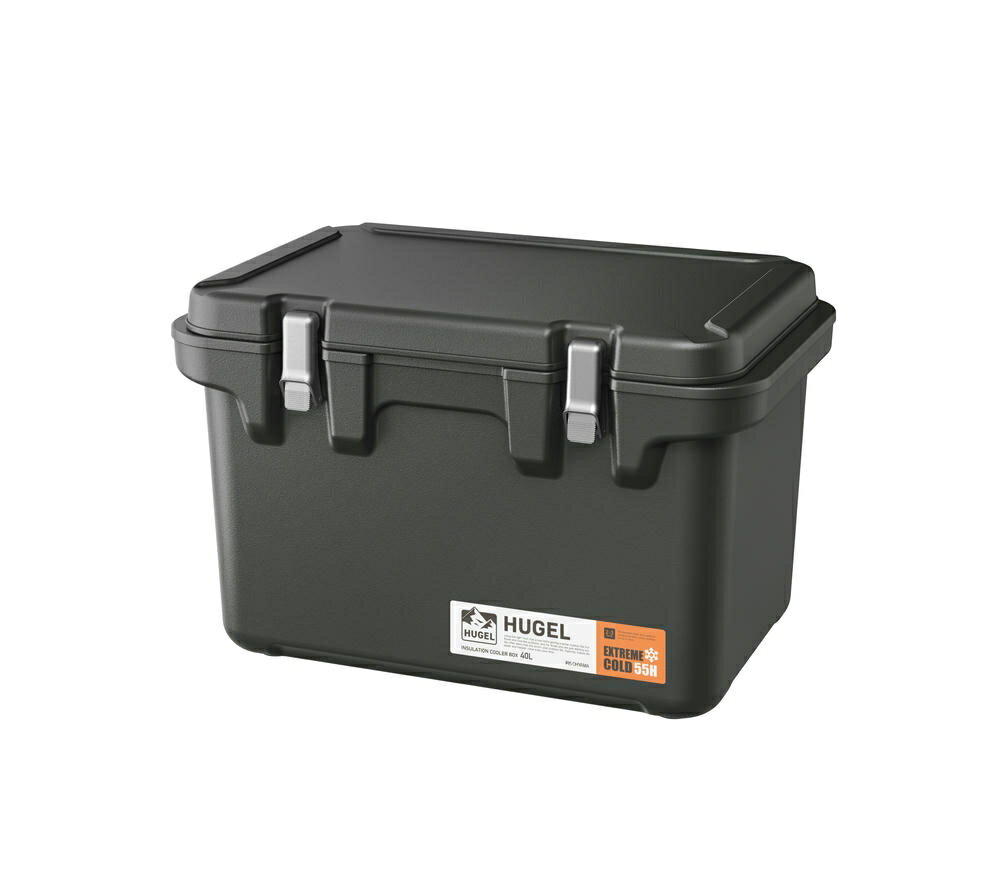 アイリスオーヤマ 【55時間保冷】 HUGEL 真空断熱 クーラーボックス 40L アッシュ クーラーボックス レジャークーラー アウトドア キャンプ 大型 スポーツ チャコールグレー IRIS OHYAMA VITC-40