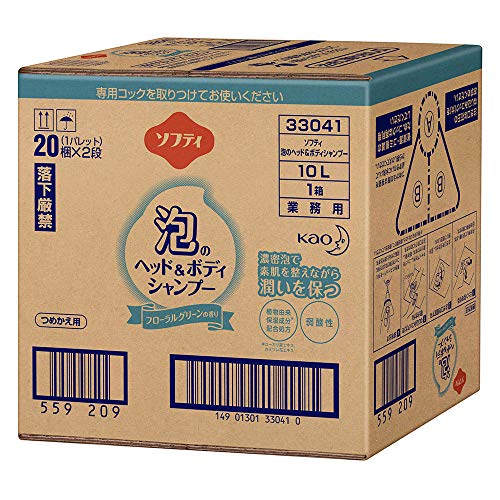 乐天商城 - 【ケース販売】花王 ソフティ 泡のヘッド＆ボディシャンプー 10L