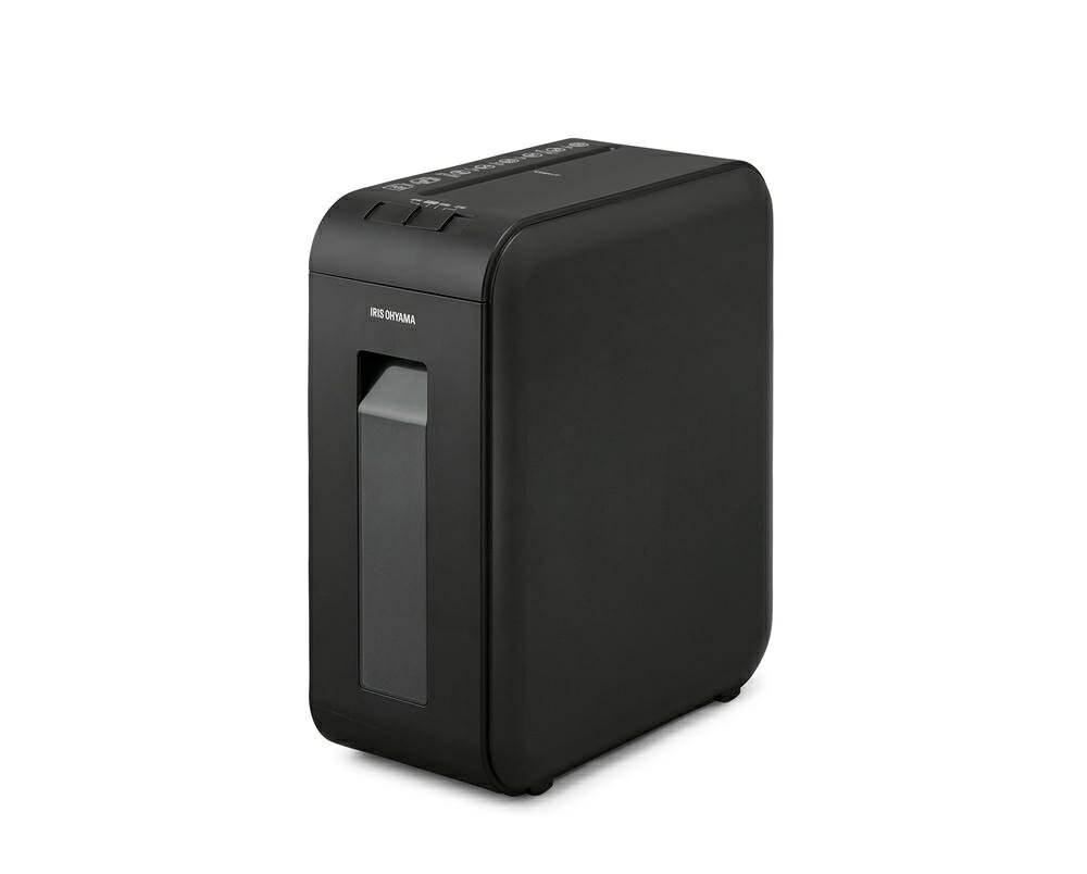 アイリスオーヤマ 静音 シュレッダー 家庭用 細断枚数6枚 クロスカット 連続使用10分 細断速度2.2m/分 ダストボックス12L A4/90枚分収納 細断くず量確認窓付き A4 ブラック P6HCSV-B IRIS OHYAMA