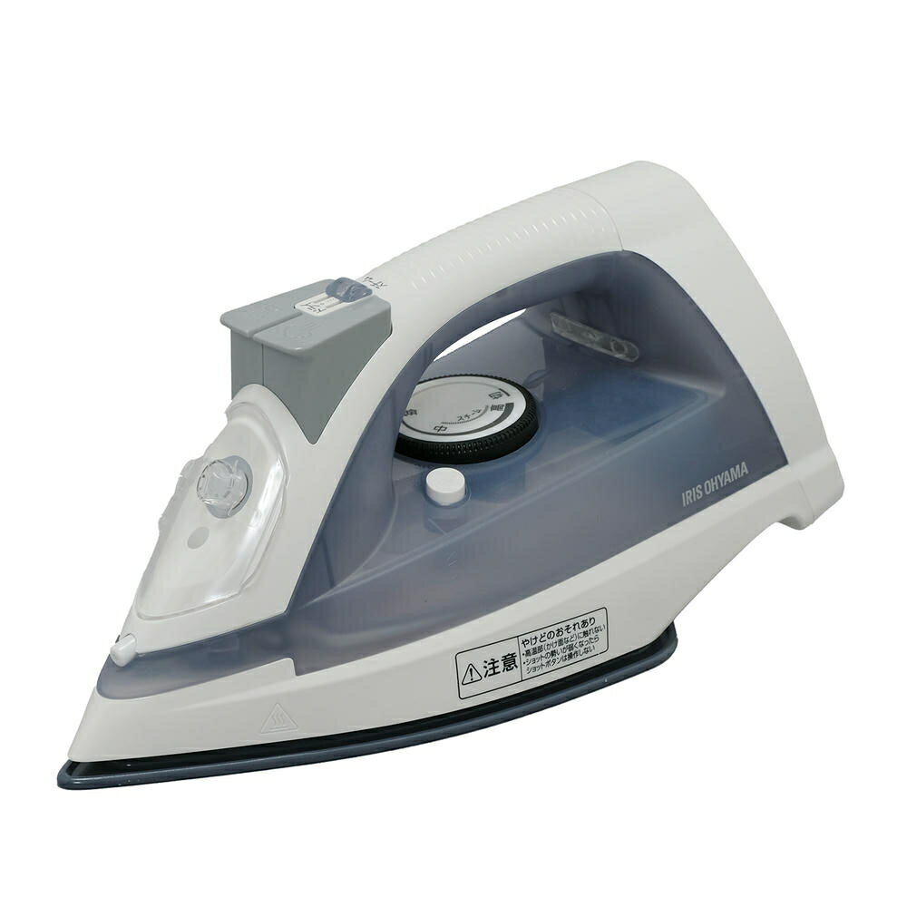 アイリスオーヤマ スチームアイロン コードレス セラミックコート スチーム・ドライ兼用 最短30秒スピード立上 2段階スチーム 霧吹き機能 スチームショット グ...