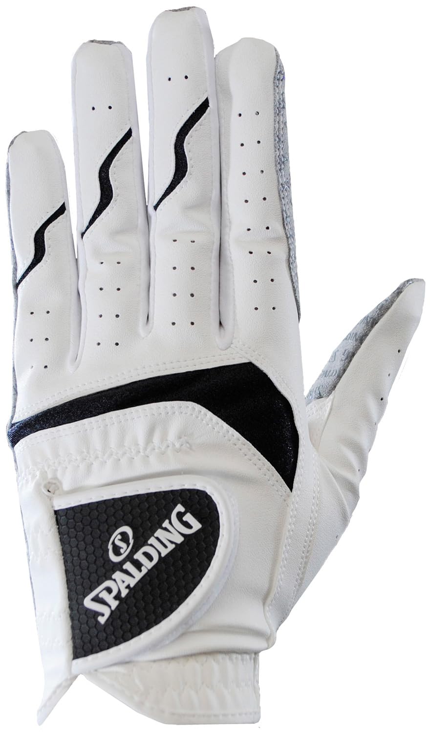 SPALDING(スポルディング) ゴルフグローブ 非公認 シリコンプリント メンズ 左手用 ホワイト Lサイズ SPGL-3657