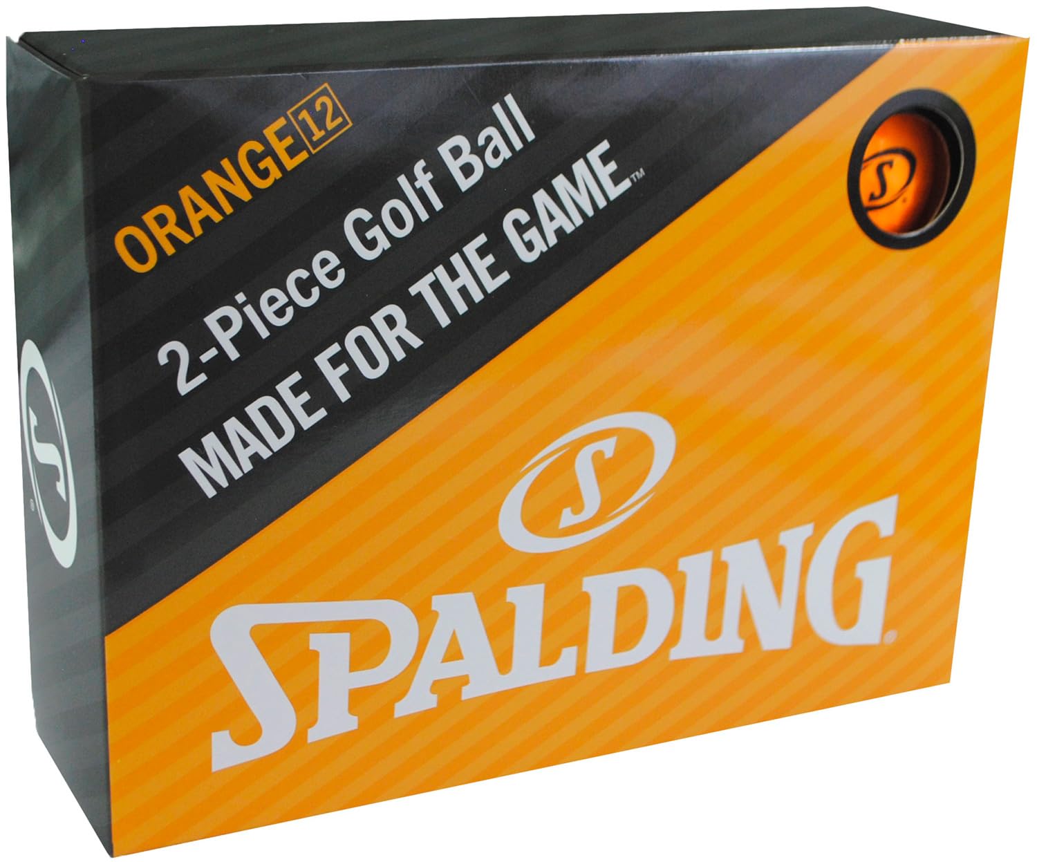 SPALDING(スポルディング) マットカラー ゴルフボール 1ダース(12個入り) オレンジ SPBA-3769