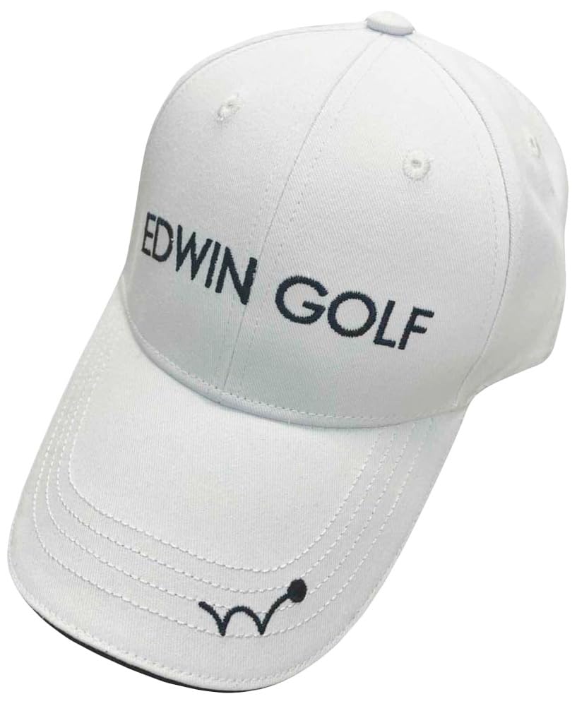 [エドウィンゴルフ] キャップ EDCP-3777 メンズ ホワイト