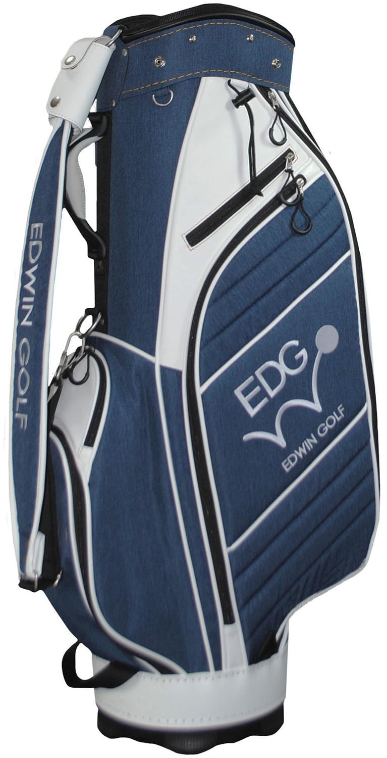 エドウィンゴルフ(Edwin Golf) 9.5型キャディバッグ ネイビー EDCB-3478
