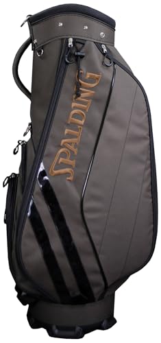 SPALDING(スポルディング) ゴルフ 9.5型キャディバッグ ダークブラウン SPCB-3467