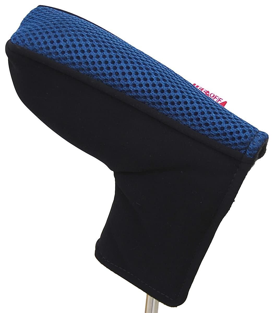 LEZAX(レザックス) TEE-OFF パターカバー ブレード・マレット用 ネイビー TOPC-6225は、大切なパターを保護するために設計されたアクセサリーです。 素材には、耐久性のある合成皮革（PVC）とポリエステルを使用しており、パターヘッドを傷や汚れから守ります。ネイビーの落ち着いた色合いで、幅広いゴルファーのギアに馴染みやすいデザインです。 このパターカバーはブレードタイプおよびマレットタイプのパターに対応するように作られています。ゴルフコースでのラウンド中はもちろん、クラブの運搬や保管時にも役立ちます。 ただし、全てのブレード・マレットタイプのパターに適合するわけではない点にご注意ください。ご購入前に、お持ちのパターの形状をご確認いただくことを推奨します。手軽にパターを保護し、快適なゴルフライフをサポートする実用的なアイテムです。（252文字）