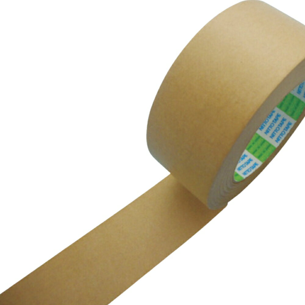 Nitto クラフト粘着テープ 50mm×50m No.717F | パッキングテープ 梱包用 包装用 小荷物 荷物梱包 梱包資材