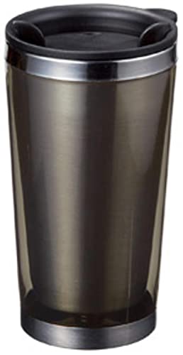 乐天商城 - 丸辰 マルタツ シンプル クリアステンレス タンブラー 350ml 34464BK