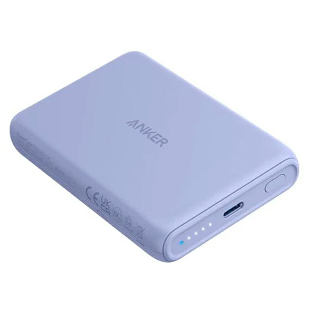 Anker アンカー Powercore Magnetic 5000 パープル A16190V1 マグネット式ワイヤレス充電 MagSafe対応 容量5000mAh