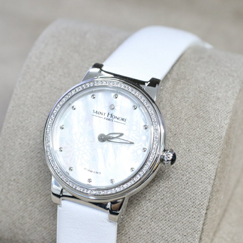 SAINT HONORE サントノーレ 腕時計 62153 SN7210581WYID | 限定商品 雪の結晶デザイン ファッションウォッチ スタイリッシュ プレミアム時計 デザイナーウォッチ プレゼント ギフト