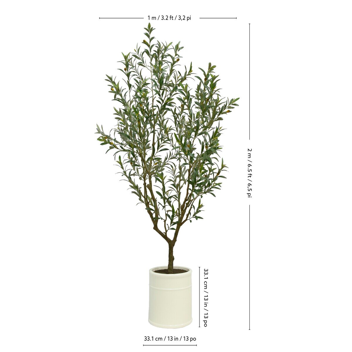 乐天商城 - CG HUNTER アーティフィシャルグリーン オリーブ 約199cm | 造花 枯れない リアル 観葉植物 人口植物