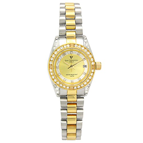 アイザックバレンチノ 腕時計（レディース） Izax Valentino アイザックバレンチノ 腕時計 ゴールド レディース IVL-1000-3 | ブランド デザイン ラインストーン ウォッチ ペアウォッチ ファッション デザイナー