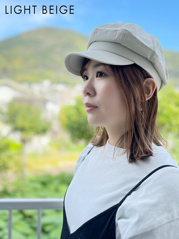 5サイズキャスケット キャンバス素材で涼しい！ キャップ レディース 大きめ UVカ...