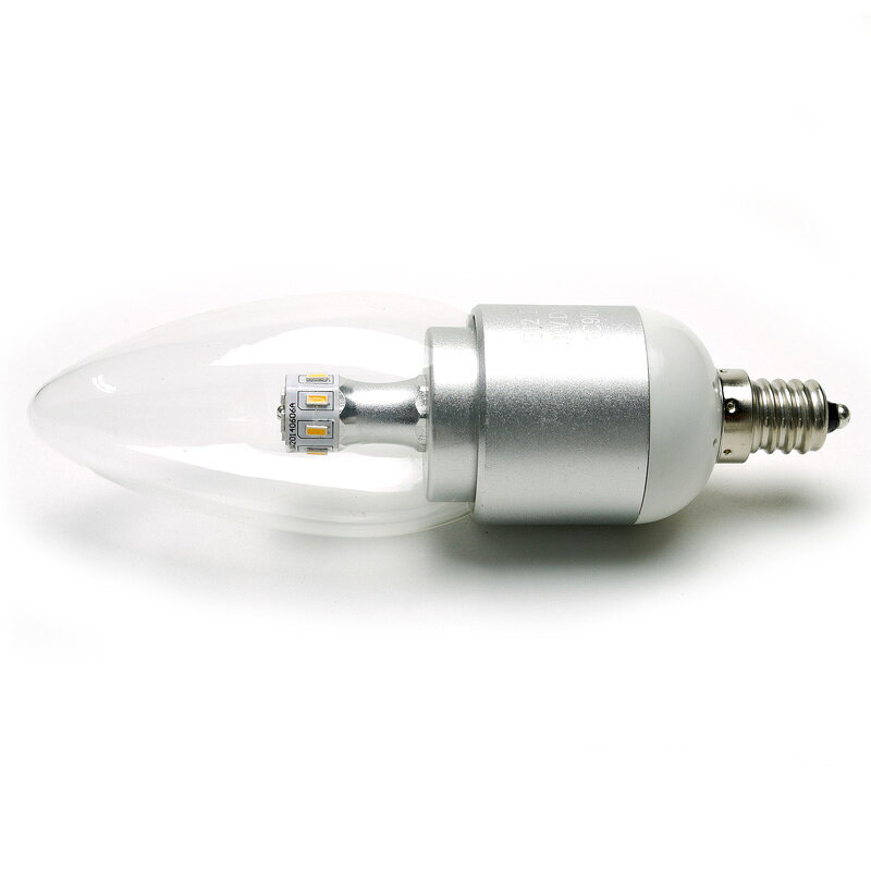 シャンデリア LED 調光対応 全方位光る ハイパワーシャンデリア球 3W 200ルーメン ...