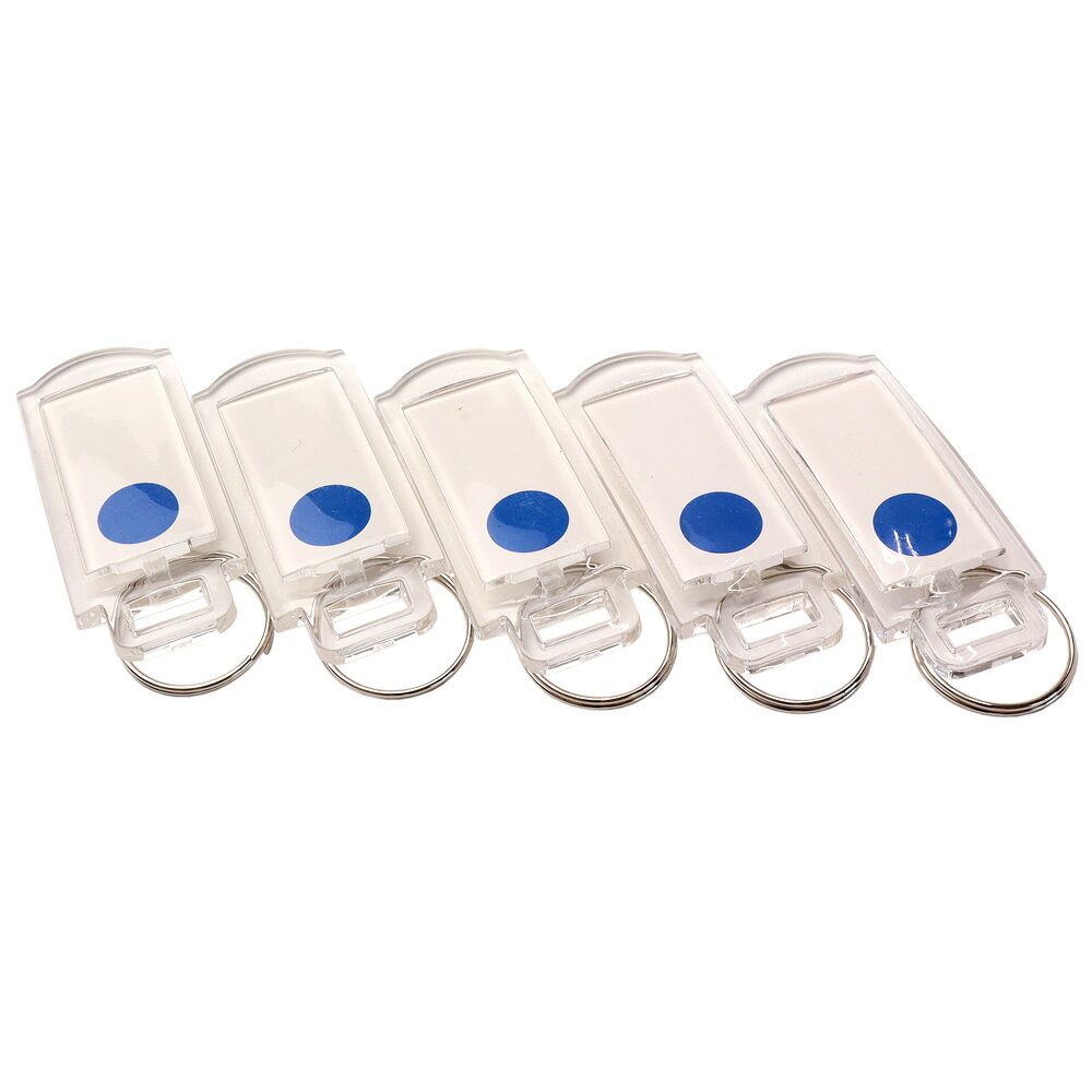 乐天商城 - キーボックス DKBシリーズ用 キーホルダー ブルー 青、緑、灰、橘、ピンク、赤、スカイブルー、黄 8色10個入り