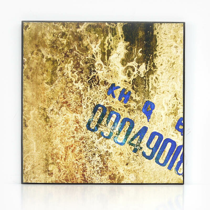 【KH CAT B TONG】木製アートパネルE モダンアート壁掛け ベトナム雑貨 インテリア 壁飾り