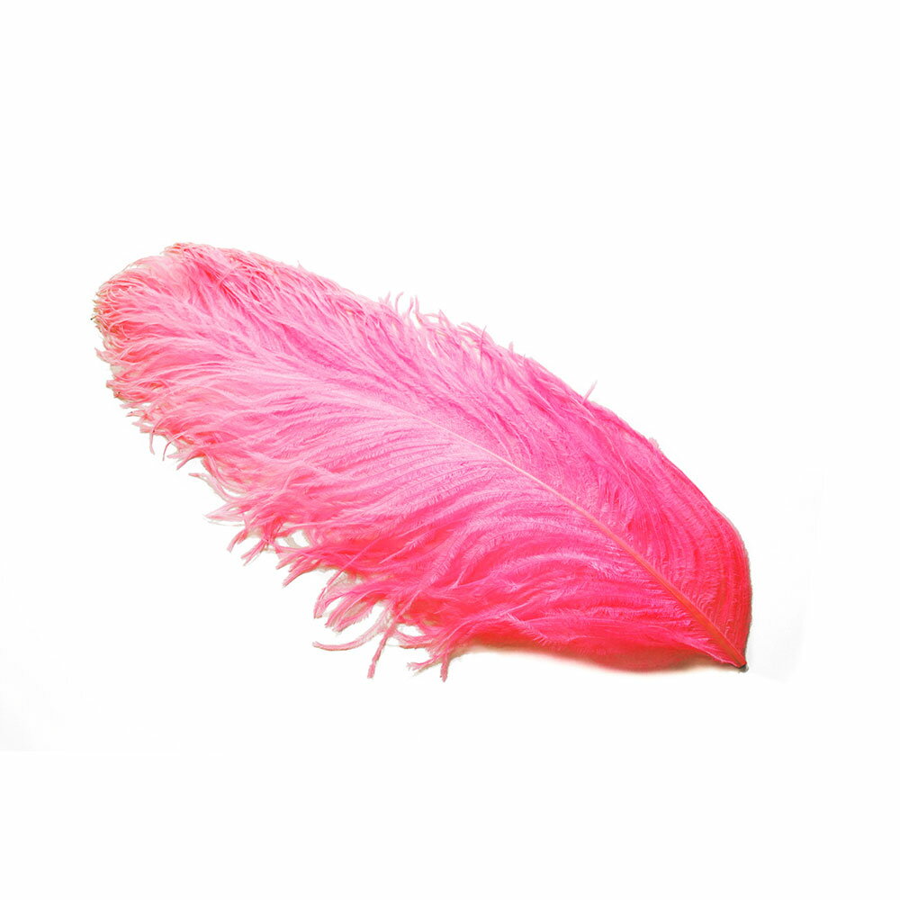羽オーストリッチ 45～55cm （ピンク） 羽ディスプレイ、アクセサリー、ヘットドレス 舞台衣装 ダンス..