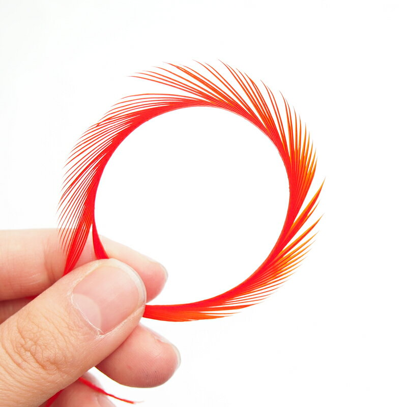 ビヨット6本入り［オレンジ］フェザーパーツ 羽根 羽毛 材料 素材 手芸 アクセサリー 花材 フラワーアレンジメント ハロウィン 仮装 ダンス 衣装 コスプレ