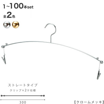 ハンガー インナー 下着 ランジェリー IN-501F-30-MC クローム 10本 横幅30cm 【送料無料】ブラジャー・ショーツ プロ仕様 収納 クローゼット 省スペース スリム インテリア 雑貨 おしゃれ クリップ付き メール便 ハンガーのタヤ