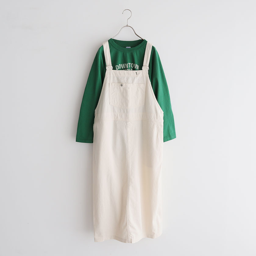 NATURAL LAUNDRY8ozデニム オーバーオールワンピース