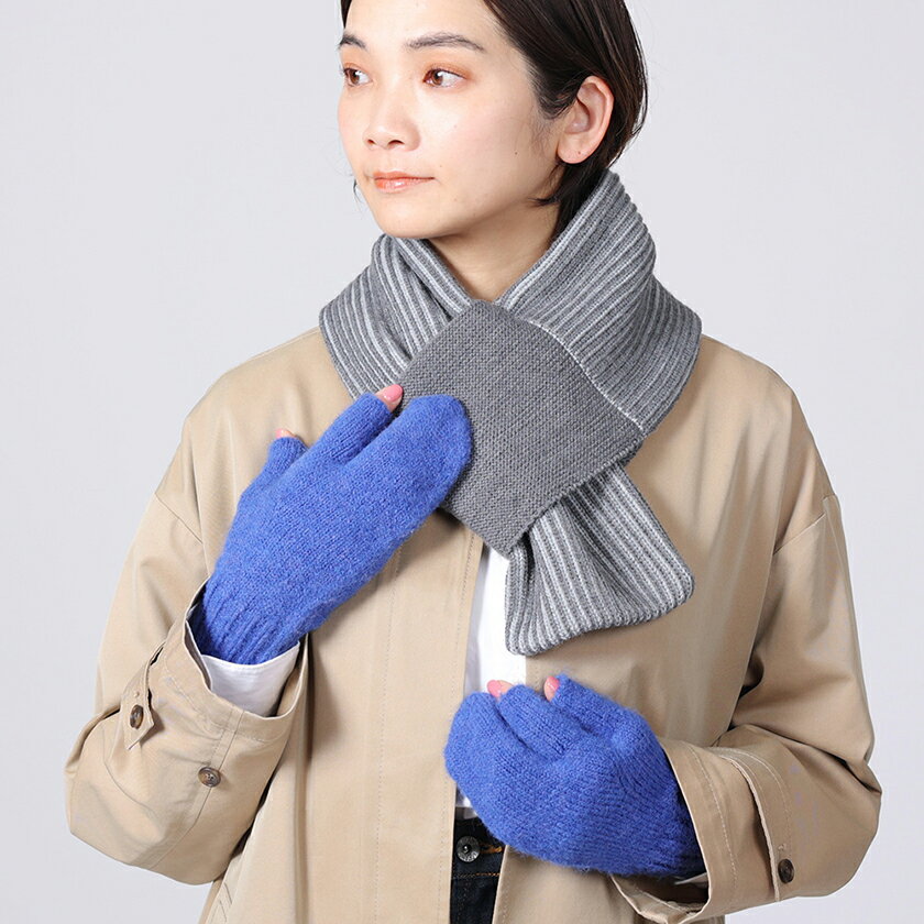 shesayリューズニット ふわふわな見た目が可愛い 3本指のミトン