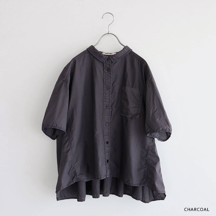 TUMUGU（ツムグ） ステッチワーク カディコットン ポンチョ