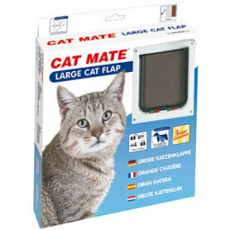 【PET-MATE】CATMATE ラージキャットドア　ホワイト　キャット フラップ【猫　ペットドア　ハウス　お出かけ】