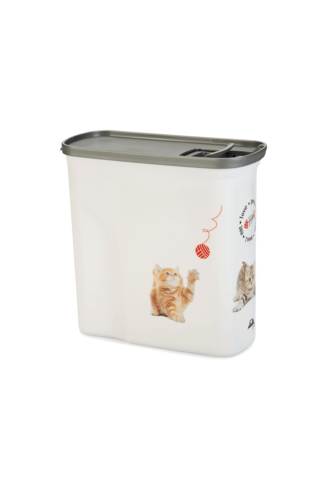 ※猫柄です※【Curver Pet Life Style】カーバーペットライフキャットフードストッカー NEWキャットフードコンテナCAT 2L　1KG
