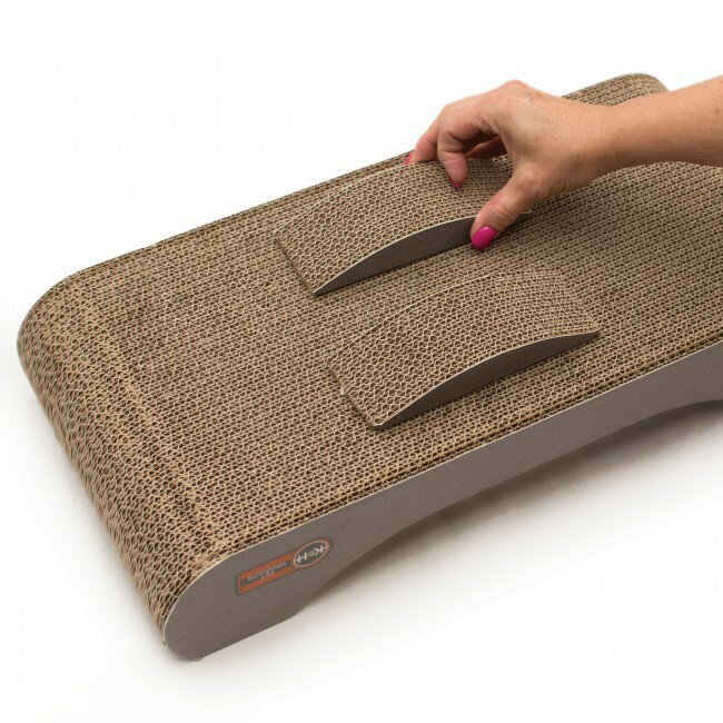 【K&Hペットプロダクツ】猫のおもちゃ兼爪とぎ　アメリカK＆Hペットプロダクツ　キティティピースクラッティングトラックカードボードトイ【猫ハウス　キャットハウス　保護猫】