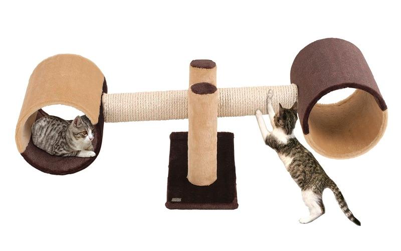 ※ニャンコもシーソで遊ぶの！！【ドイツKARLIE】スクラッチングツリー　キャットロケット【キャットタ..