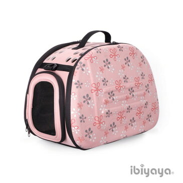 【台湾イビヤヤ】耐荷重6kgまでの超軽量のたためるキャリーバッグ!ibiyaya トラベリングショルダーキャリア ピンクフラワー【キャリーバッグ ペットカート 折りたたみ 軽量 ショルダーバッグ おでかけ アウトドア】