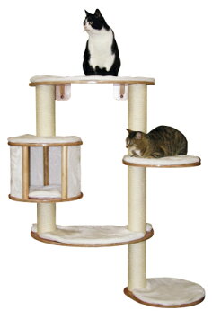 【ドイツKerbl】壁に取り付ける専用のキャットタワーです。ドイツKerbl社キャットタワー　ドロミットプロ　cat tree white【キャットタワー　爪とぎ　プレイボックス　ベッド　ハウス　ねこカフェ　猫カフェ　ネコノミクス】