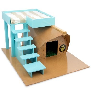 Carluペットハウスは、安全性と品質の良さと家の中に置いてもインテリアの邪魔にならないモダンな外観を兼ね備えたペットの快適さと洗練されたデザインのドッグハウスです。 MDFと非毒性木材や塗料で作られました。 2階がベッドになっていて1階の...