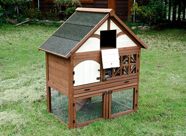 【zoovilla】うさぎ小屋 チュードルラビットハッチ 【犬小屋 大型犬 超大型犬 多頭飼い】