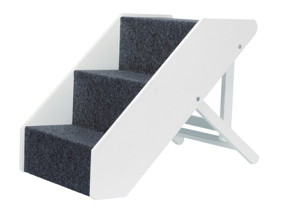 乐天商城 - ※わんちゃんのため、ソファーやベットの横に※【TRIXIEPET】 木製階段 ペットウォークハイアジャスタブルステップ