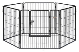 【PrecisionPet】アメリカプレシジョンペット社　ペットサークル　ドア付スチールサークル　コートヤードケンネル38【サークル　ケージ　ハウス　お散歩　ドライブ　アウトドア　お出かけ】