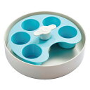 ※ゆっくり食べよう!考えて食べよう!新発売!【イギリスPetDreamhouse】食器 イギリスPetDreamhouse 早食い防止フードボウル SPIN インタラクティブフィーダー パレット ブルーM