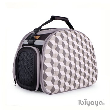 【台湾イビヤヤ】たためるショルダーキャリーバッグ!ibiyaya トラベリングショルダーキャリア ダイヤ柄RHOMBIC【キャリーバッグ ペットカート 折りたたみ 軽量 ショルダーバッグ おでかけ アウトドア】