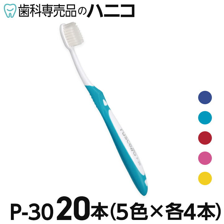 【★最大2 000円OFFクーポン】ルシェロ P-30 グラッポ 歯ブラシ 20本 混毛 ふつう／やわらかめ P30