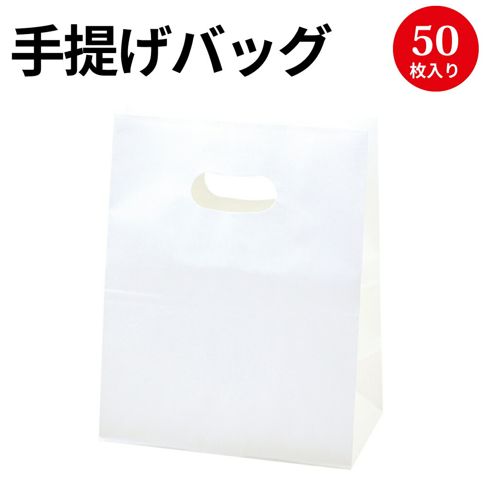 イーグリップ 白 50-3600 | バッグ bag 紙バッグ 紙袋 手提げ袋 マチあり プレゼント ギフト 包装 梱包 誕生日 ギフト シンプル かわいい おしゃれ アクセサリー 小物 レジ 袋 雑貨 店舗 ラッピング ペーパーバッグ 包装資材 荷物入れ 買い物バッグ