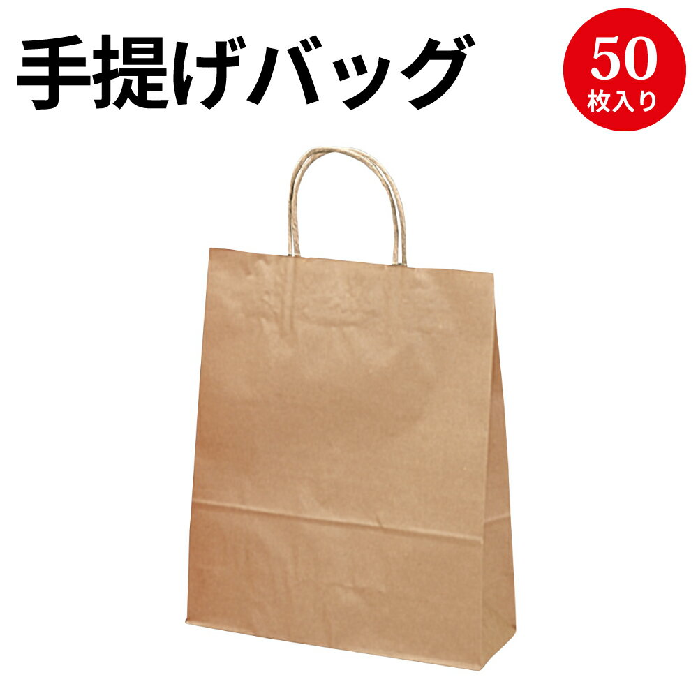 手提げバッグ 未晒 小 50-5101 | バッグ bag 紙バッグ 紙袋 手提げ袋 マチあり プレゼント ギフト 包装 梱包 誕生日 シンプル かわいい おしゃれ アクセサリー 小物 レジ 袋 雑貨 店舗 ラッピング ペーパーバッグ 包装資材 荷物入れ 買い物バッグ