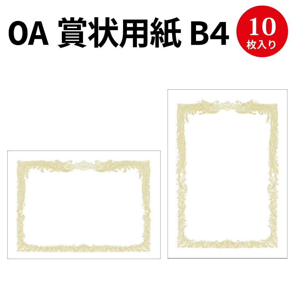 タカ印 金箔賞状用紙 A3判 横書き用 白 5枚入 10-3081 【北海道・沖縄・離島配送不可】