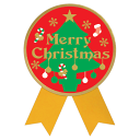 クリスマスシール ギフトシール XMAS 直径59mm 50片入 22-4046 タカ印紙製品 ササガワクリスマス ギフト ラッピング シール ギフトシール ラッピングシール 包装 ギフトラッピング 円形リボン りぼん