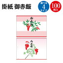 掛紙 B5判 御赤飯 100枚 B5判 A5判 小判 ササガワ | 入園 入学 新生活 b5サイズ 赤飯 掛け紙 仕出し 仕出し弁当 弁当 弁当箱 お祝い膳 お祝い お祝い ギフト 料理 包装 包装紙 紙 贈答品 ラッピング ラッピングペーパー 店舗 飲食店 業務用 食品