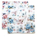 【単品】女性 レディース 婦人 あわ花 淡い 花柄 薄め ハンカチ 45cm 綿100% お礼 お祝い 記念品 母の日 誕生日 就職 入社 プレゼント ギフト ...