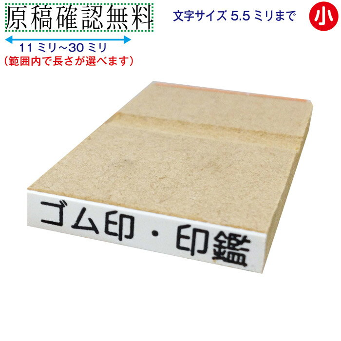 一行印 一行ゴム印 長さ選択可 30ミリまで 文字サイズ 10pt 13pt 15.5pt お名前スタンプ 氏名印 科目印 薬名 ゴム印 はんこ ハンコ 判子 オーダー 漢字 ひらがな カタカナ ローマ字 数字