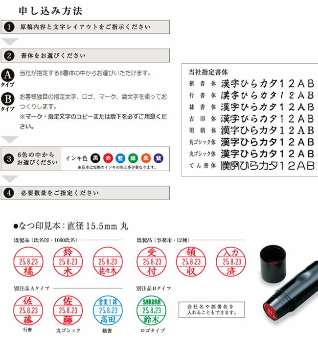 【シャチハタ】データーネームEX15号 マスター部（印面部）のみ (印面直径15.5mm) Aタイプ キャップ/スタンド/キャップレス共用