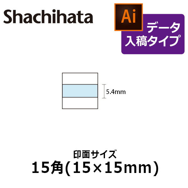 【シヤチハタ】データースタンプ 日付印 マスター部 15角 印面のみ データ入稿(Bタイプ)[受領印/領収印/日付入り/オーダーメイド/ゴム印/ビジネス]