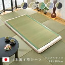 い草寝ござ 純国産 シングル 国産い草のシーツ（熊本県八代産イ草使用） シングル：約88×180cm 5色展開 寝茣蓙 蒸れにくい 空気清浄 湿度調整 昼寝 夏 和室 日本製 夏用布団 涼しい 快適 【6507609】白水