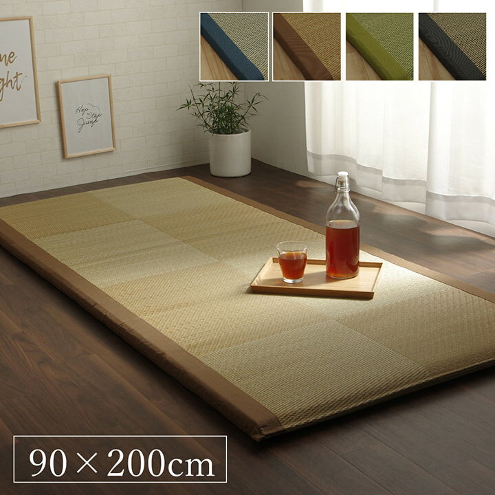 い草ごろ寝マット クッション入り 純国産 シングル 国産い草のごろ寝マット [シングル：約90×200cm×4cm..